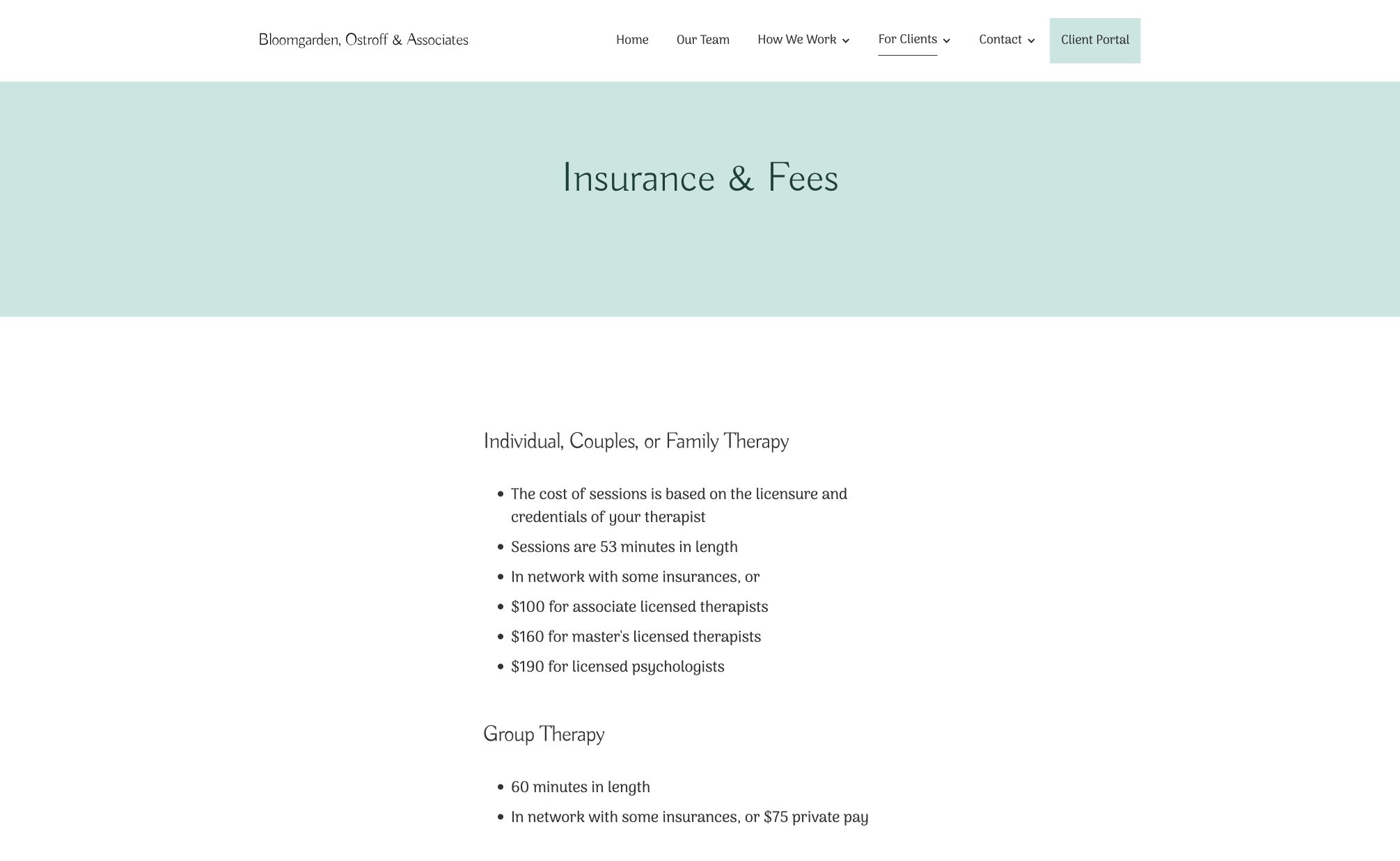 insurance fees