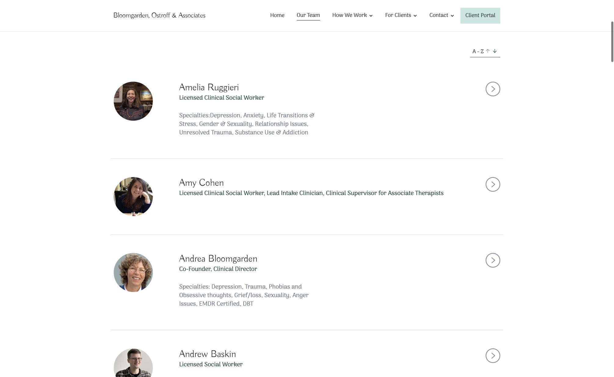 team directory