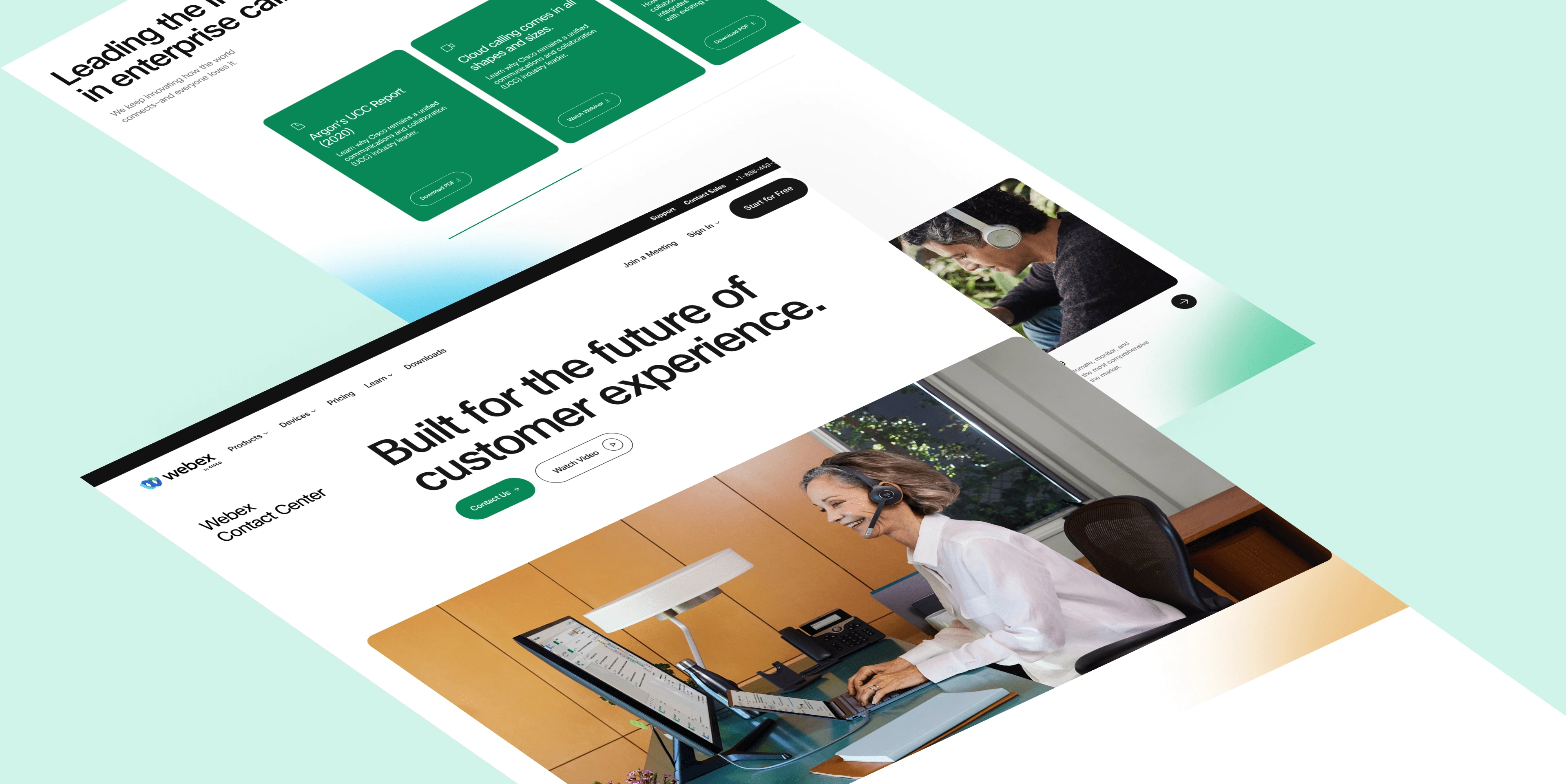 Cisco Webex original website design