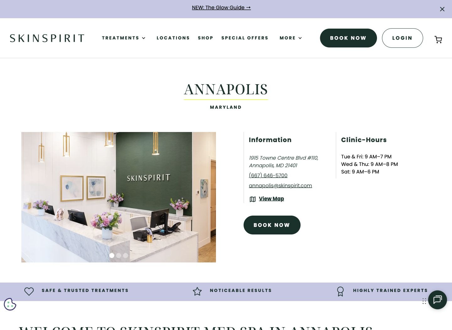 Annapolis: local photography, clinic information, hours and a clear next step.