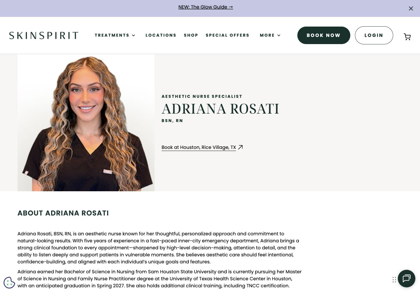 Individual provider profiles connect credentials and personal introductions with local booking.