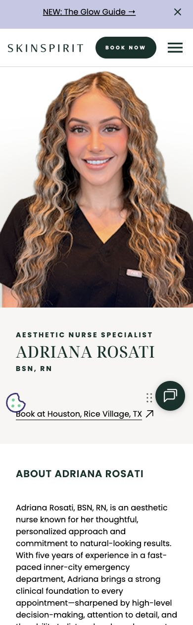 Portrait, credentials, biography and local booking on a dedicated provider profile.