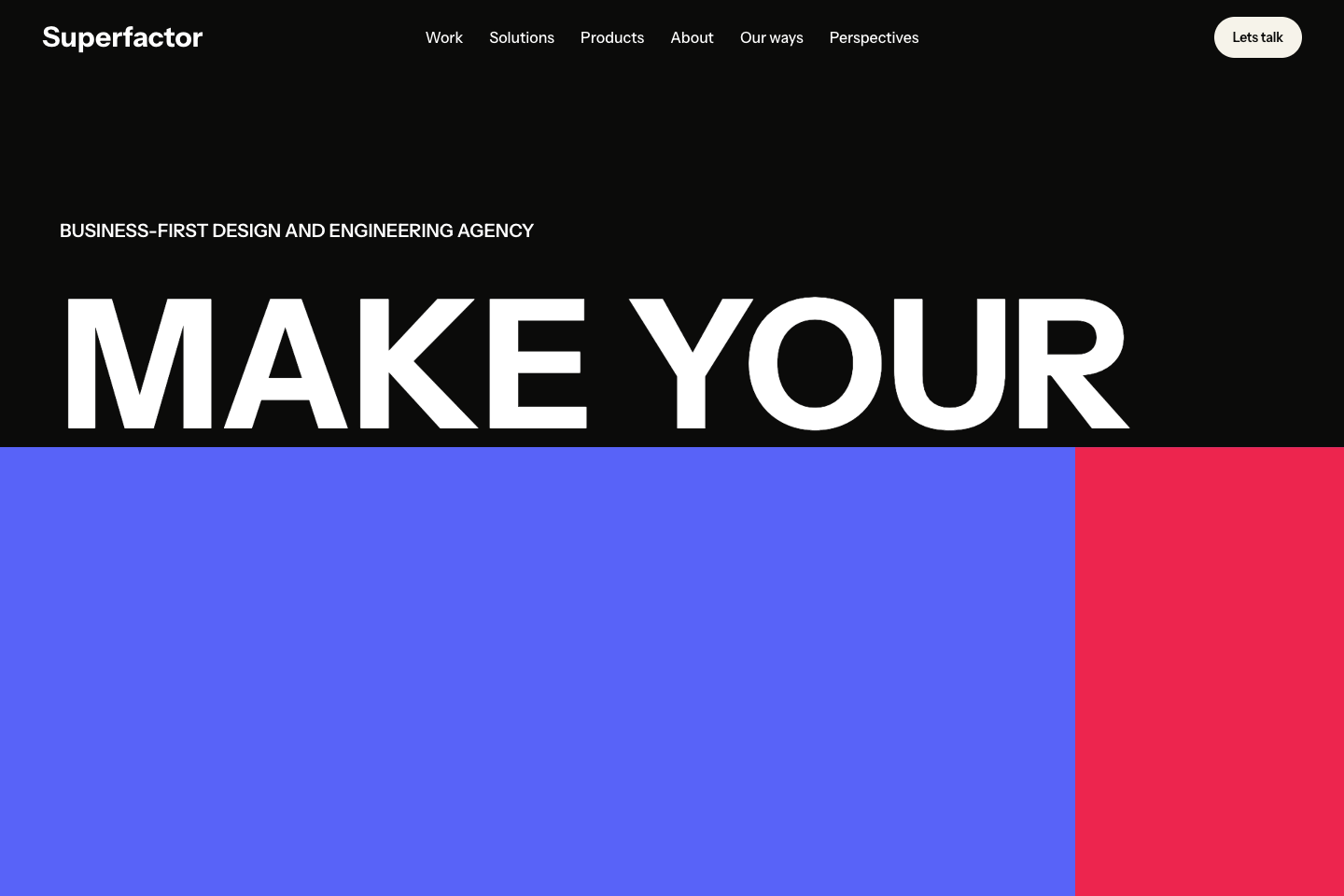 Sapphire and Watermelon panels revealing the homepage